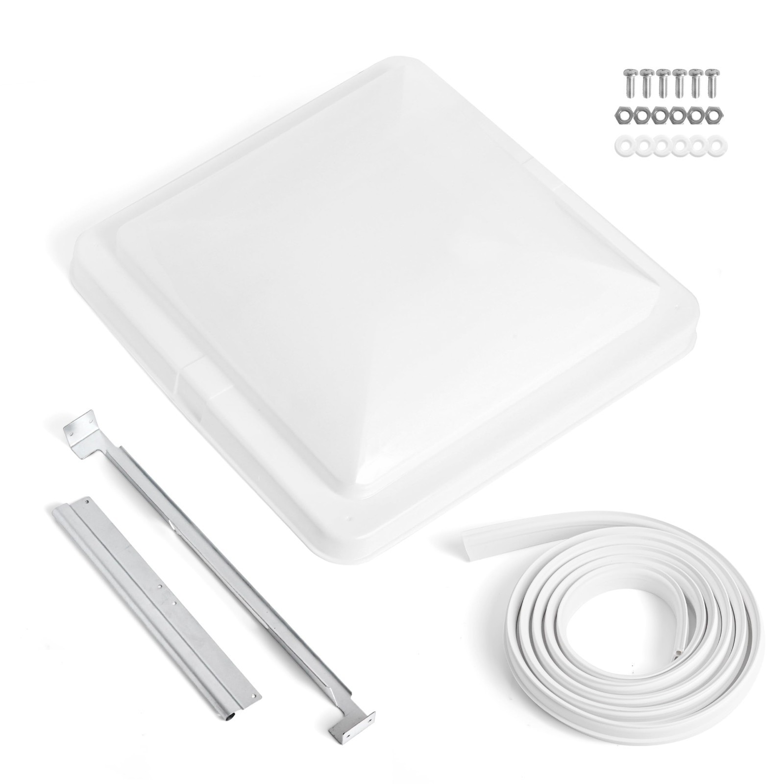 Universal 14″ RV Roof Vent Cover Kit – Upgraded Seal Strip for Trailers & Camper