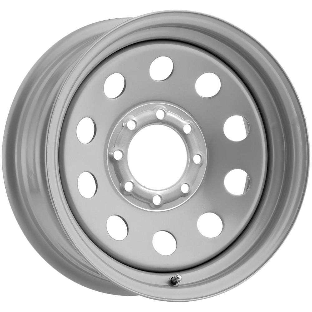 Pacer 229S Modular Trailer 16×6 8×6.5″ +0mm Silver Wheel Rim 16″ Inch