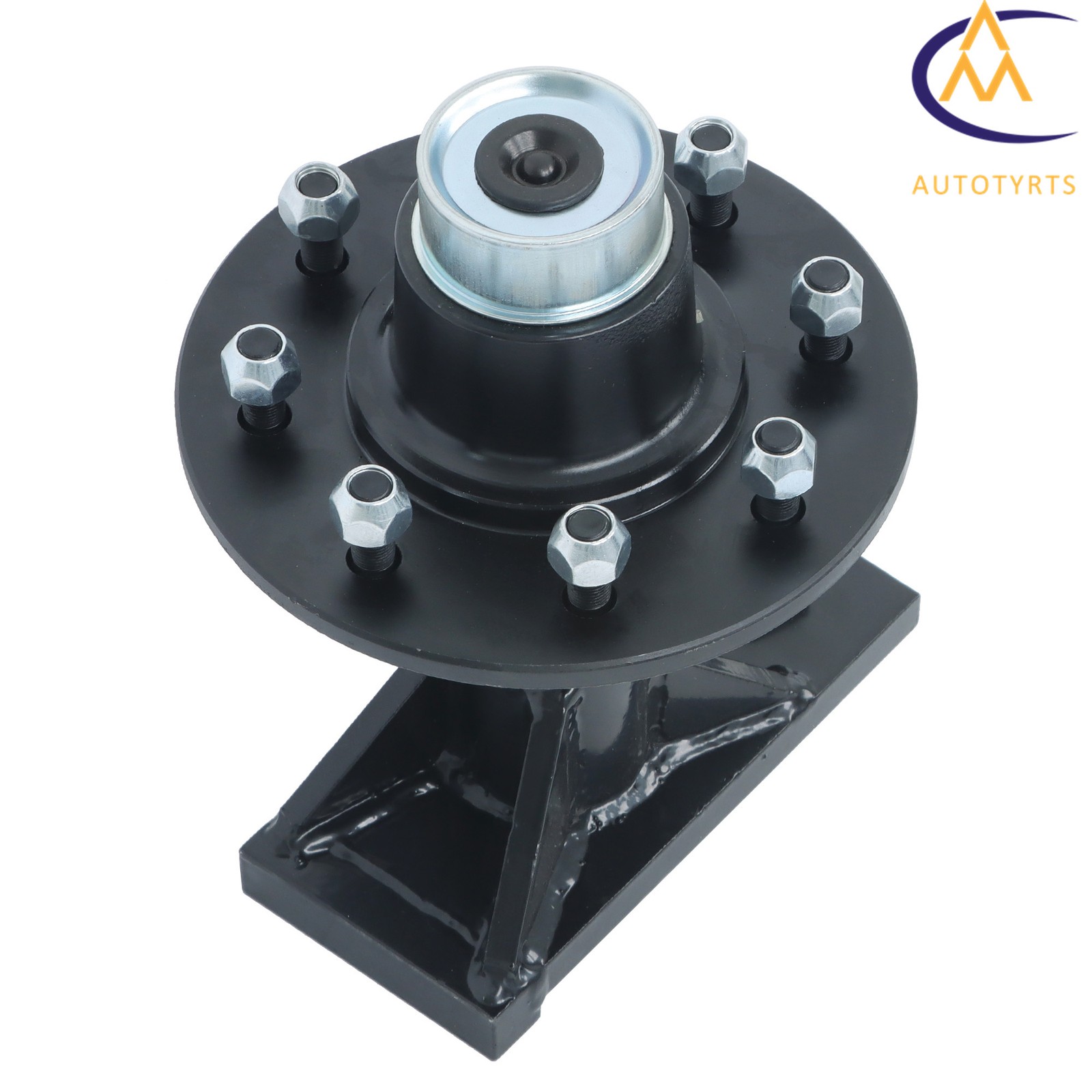 Pair 8×6.5 Lug Bolt On Wheels For shipping Container Hub and Spindle Kit 8000LB