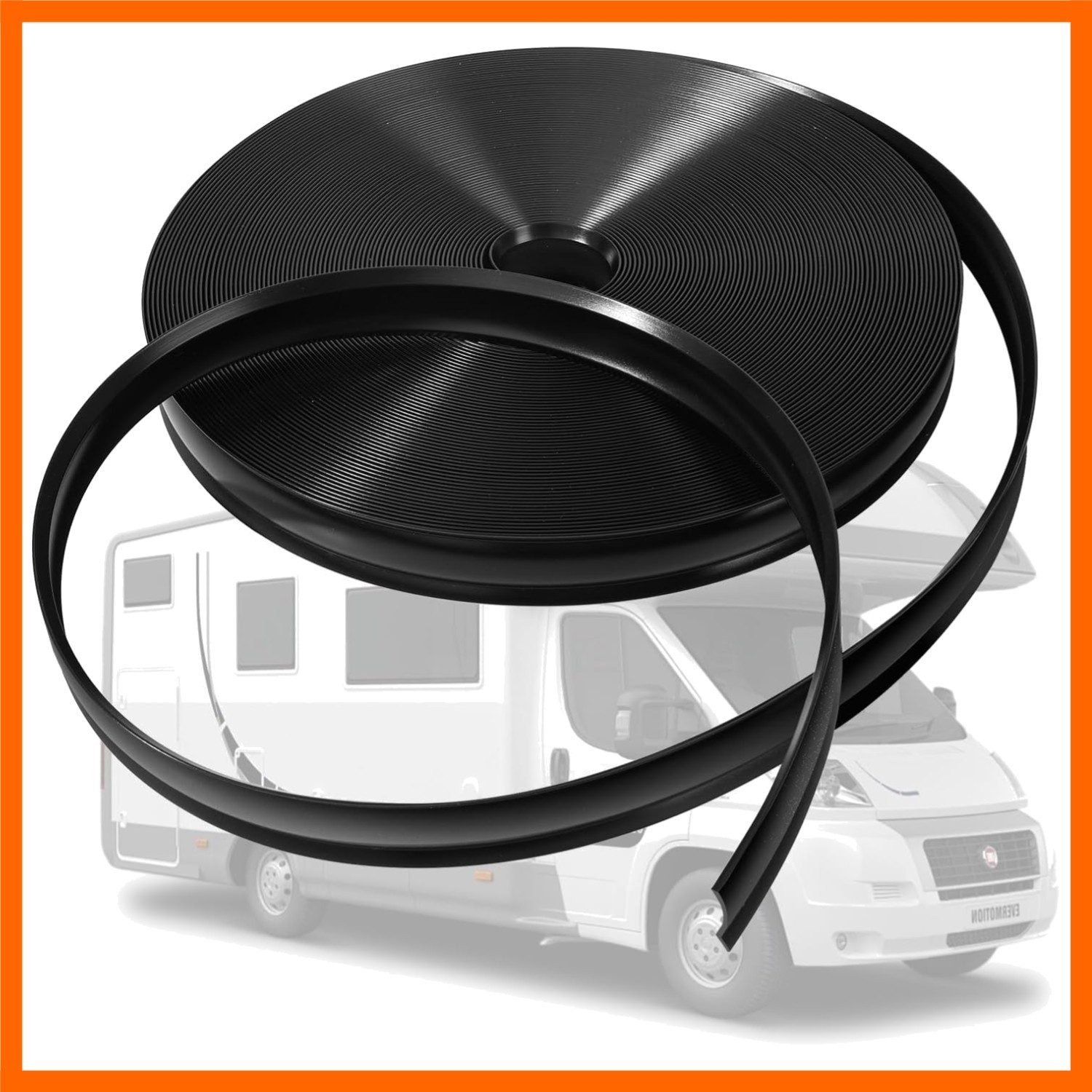 120 FT Molding Insert, 1″ Black Vinyl Screw Cover for Camper, Travel Trailer …