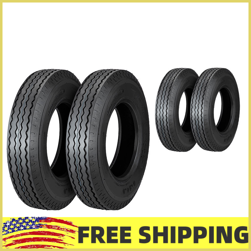 ⚡4PC 8-14.5 8-14.5 Trailer All-Season Heavy-Duty Tires 14PR Load Range G,Traile