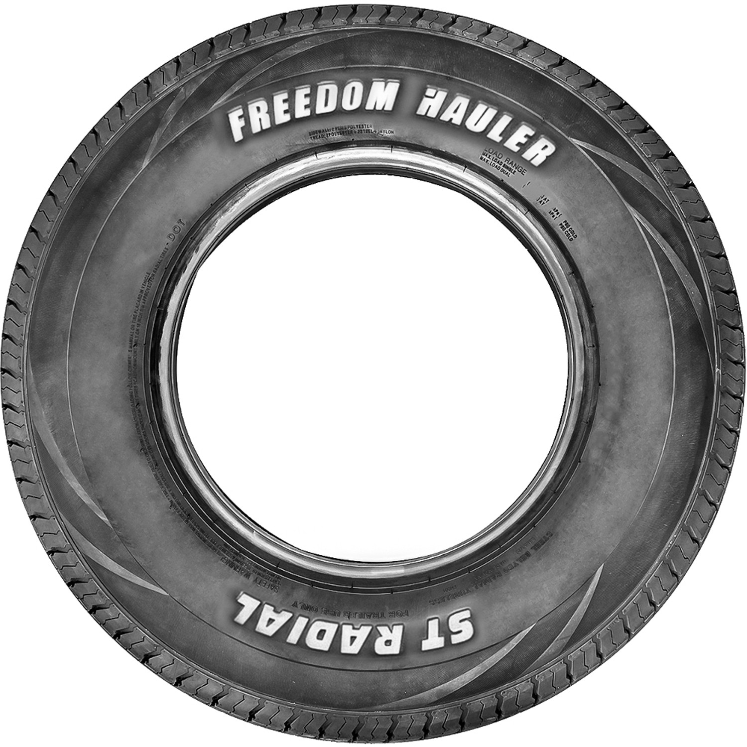 2 Tires 225/75R15 E 10 Ply Freedom Hauler ST Radial Steel Belted Trailer (RWL)