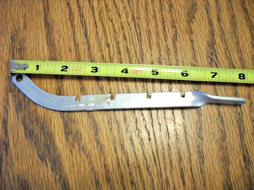 Vintage Trailer Awning Type Window 7″ Push Bar Operator Nos Airstream