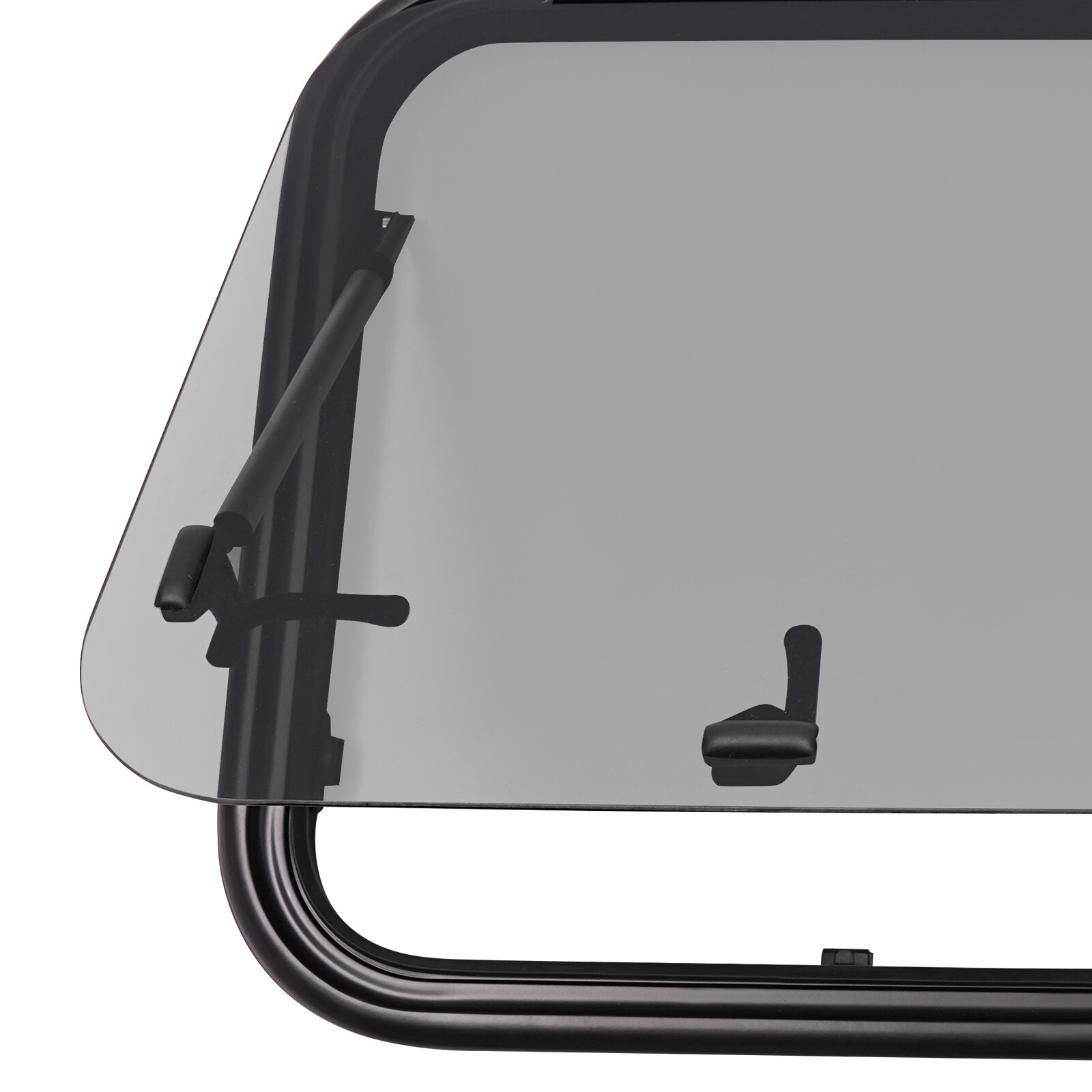 RV Caravan Camper Top-Hinge Push-Out Window 900mm x 550mm 30mm with Blind Screen