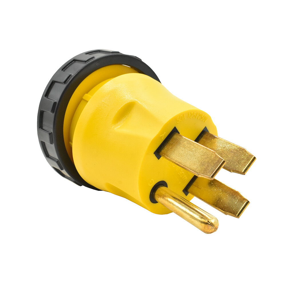 RV Power Cord Adapter 50 amp Male to 30 amp Twist Lock Female Camper Detachable