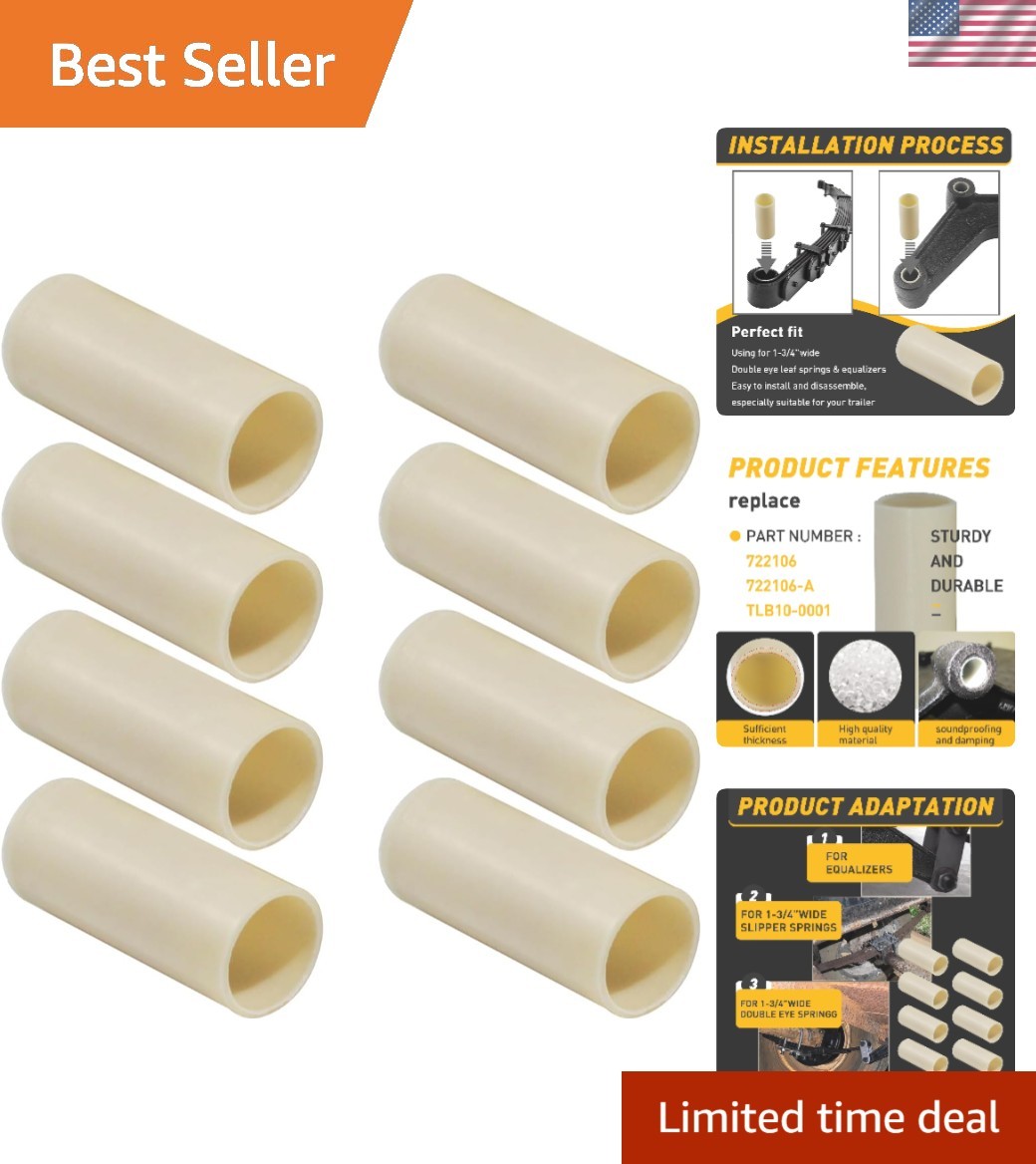 722106 Nylon Trailer Leaf Spring Bushings 8-Pack – Durable & Corrosion Resistant