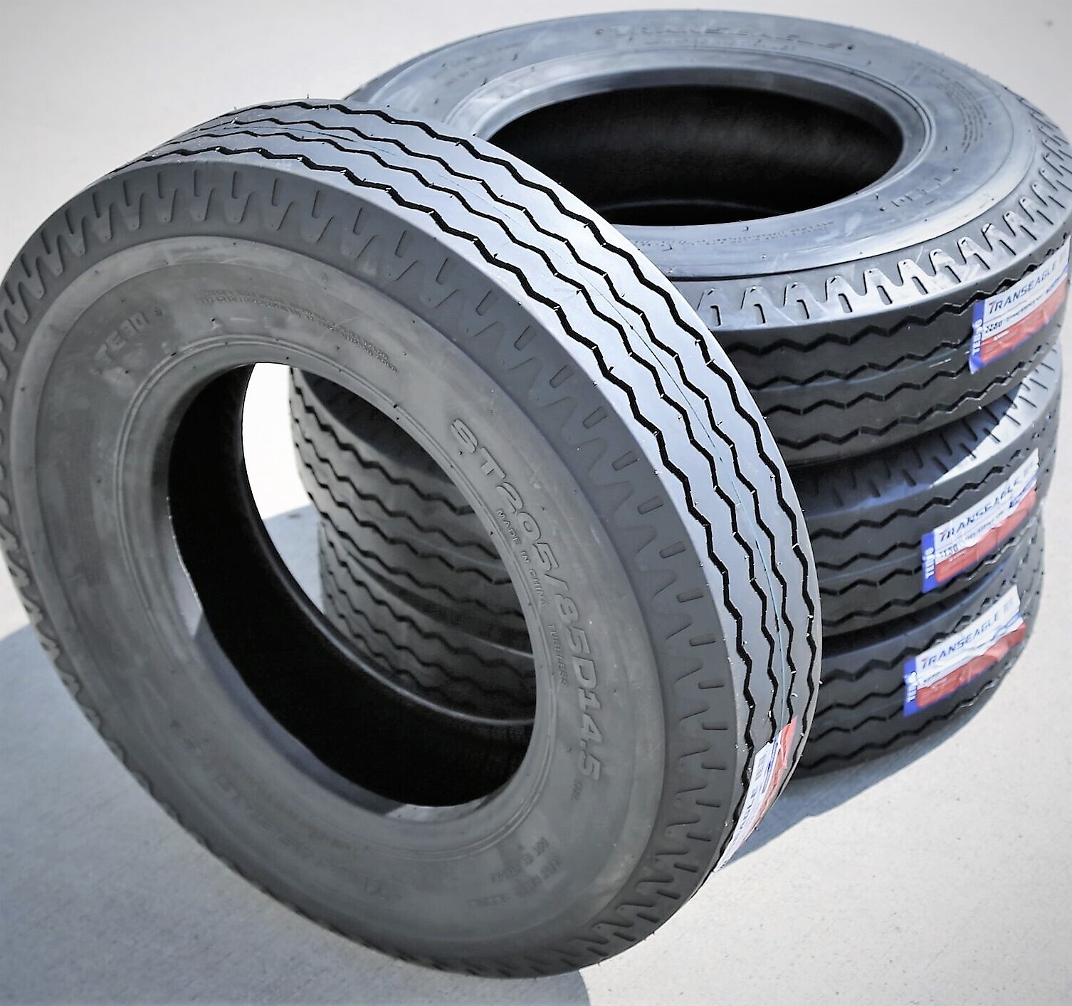 4 Tires Transeagle TE30 ST 205/85D14.5 (8-14.5) Load G 14 Ply Trailer