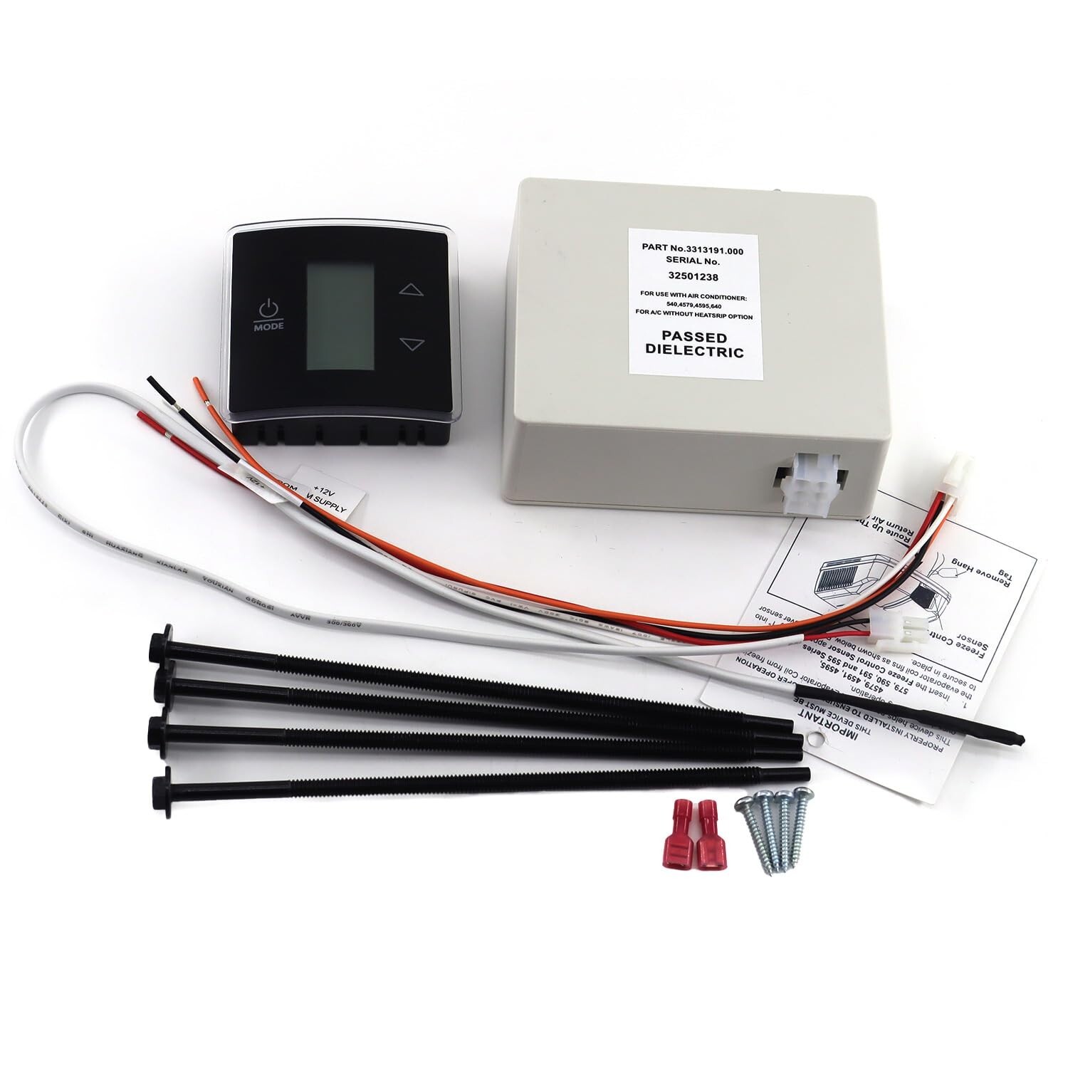 3316230.000 RV Wall Thermostat/Relay Box Heat/Cool with Black Wall Thermostat