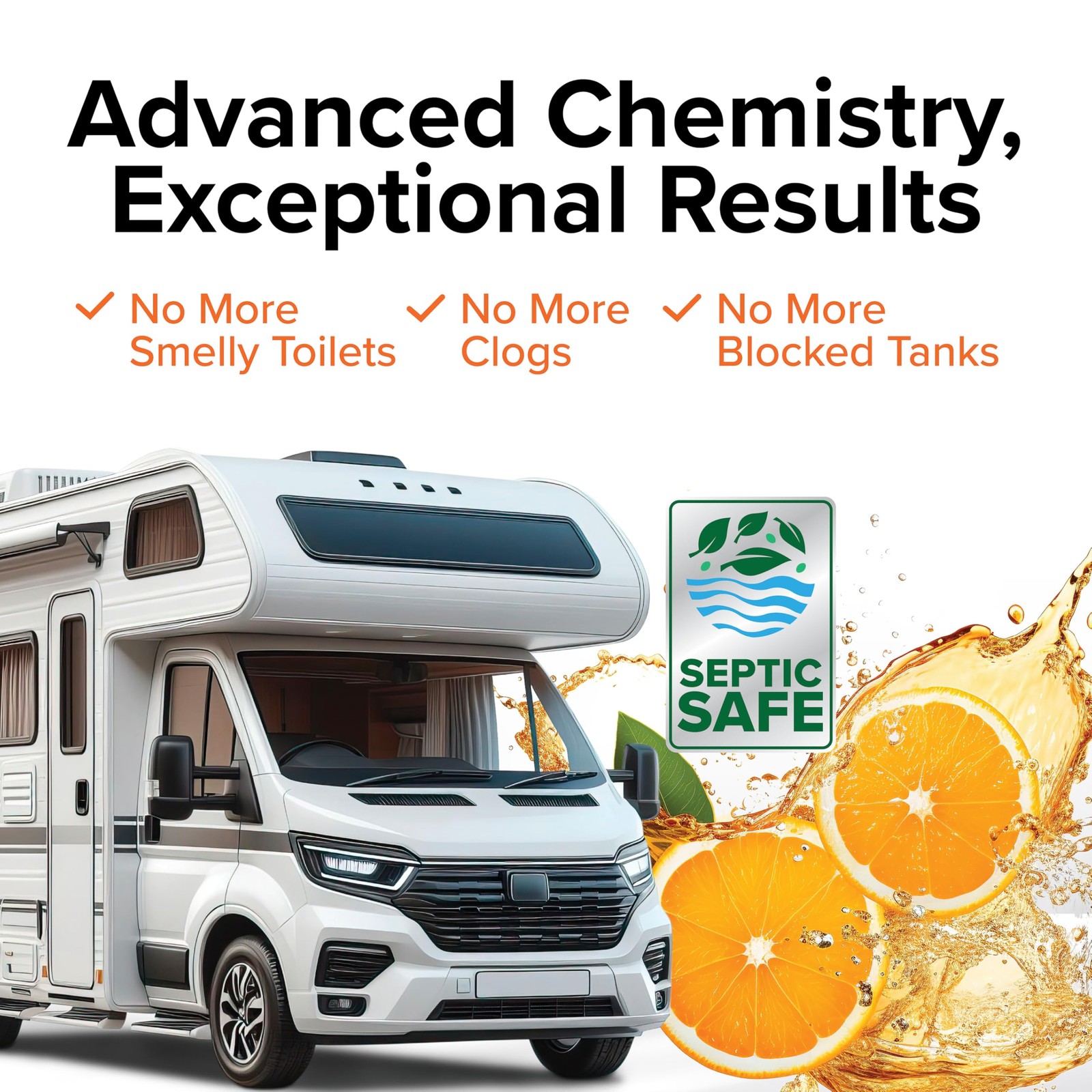 Camco TST MAX RV Toilet Treatment, 8 4 oz Bottles, 41191, Formaldehyde Free