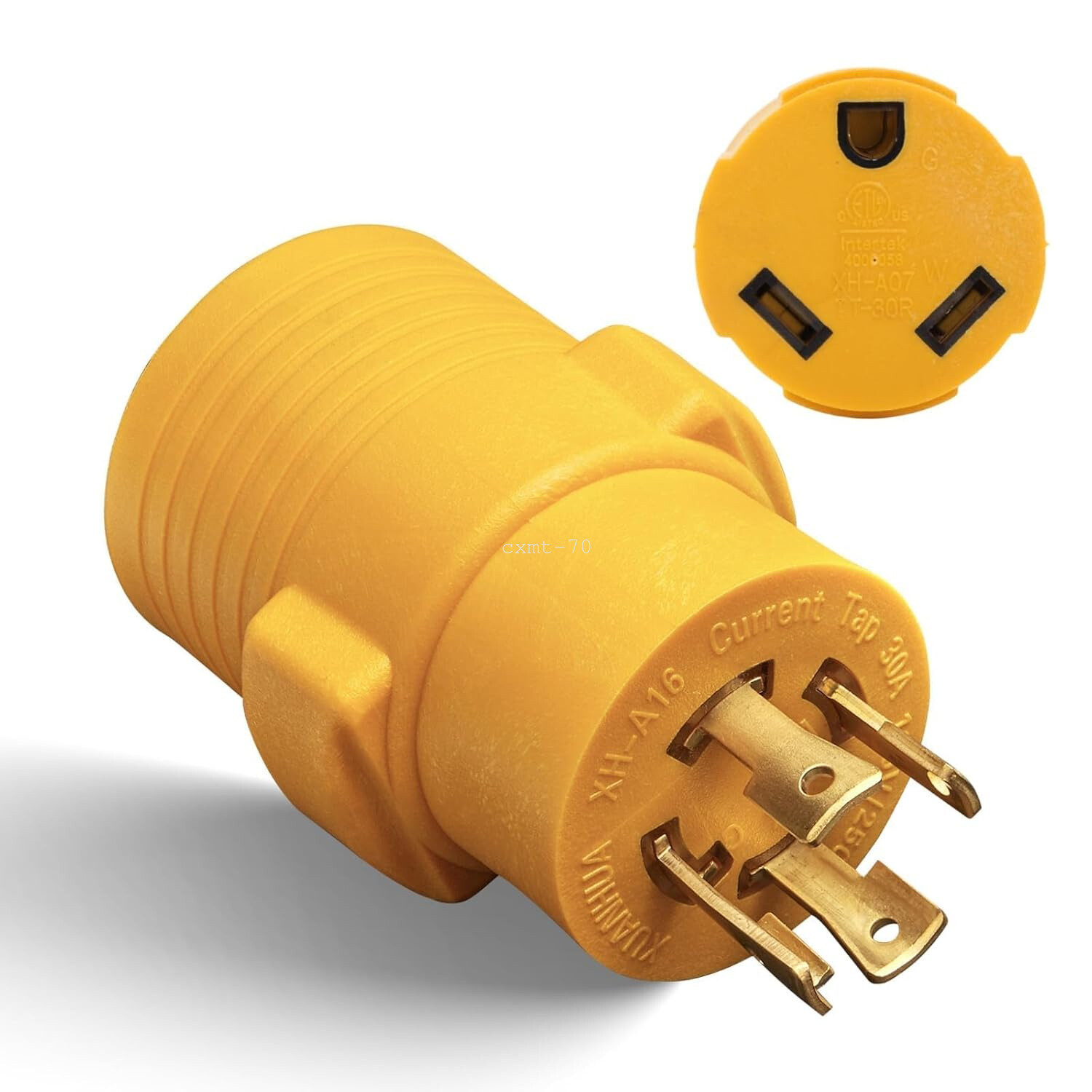 125V 30A RV Camper Generator Charging Adapter 4 Prong L14-30 to TT-30 ETL Listed