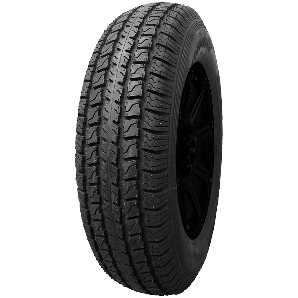 (QTY 4) ST175/80D13 Hi Run H180 Trailer Load Range C Black Wall Tires
