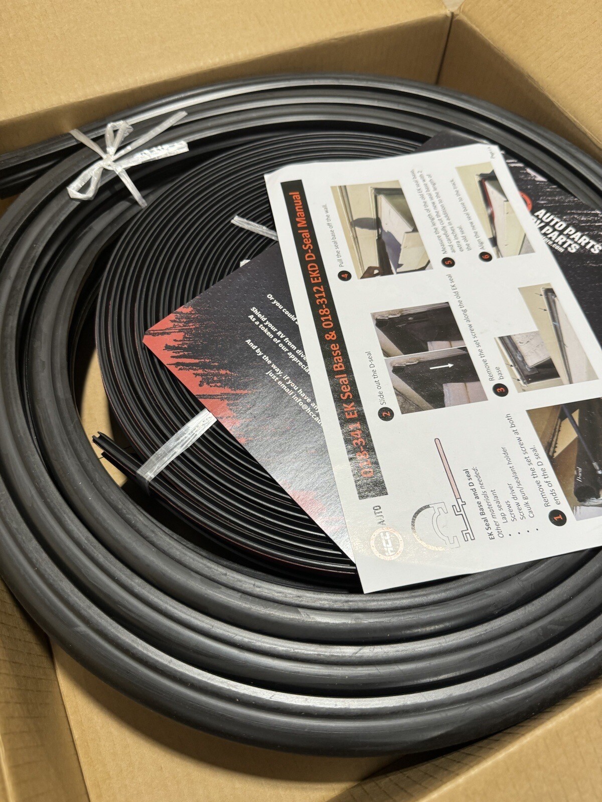 HHC Auto-RV-/AUTO PART 018-341 EK Seal Base & 018-312 EKD D-Seal Manual