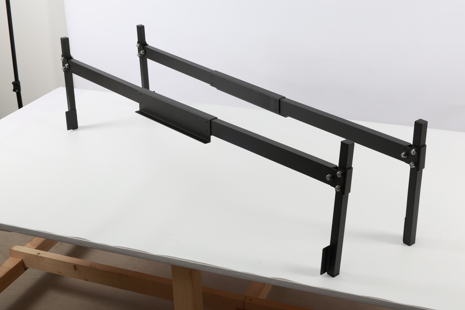 Aluminum Truck Cap&Topper Ladder Roof Rack for Pickup Camper Shell Black Upgrade