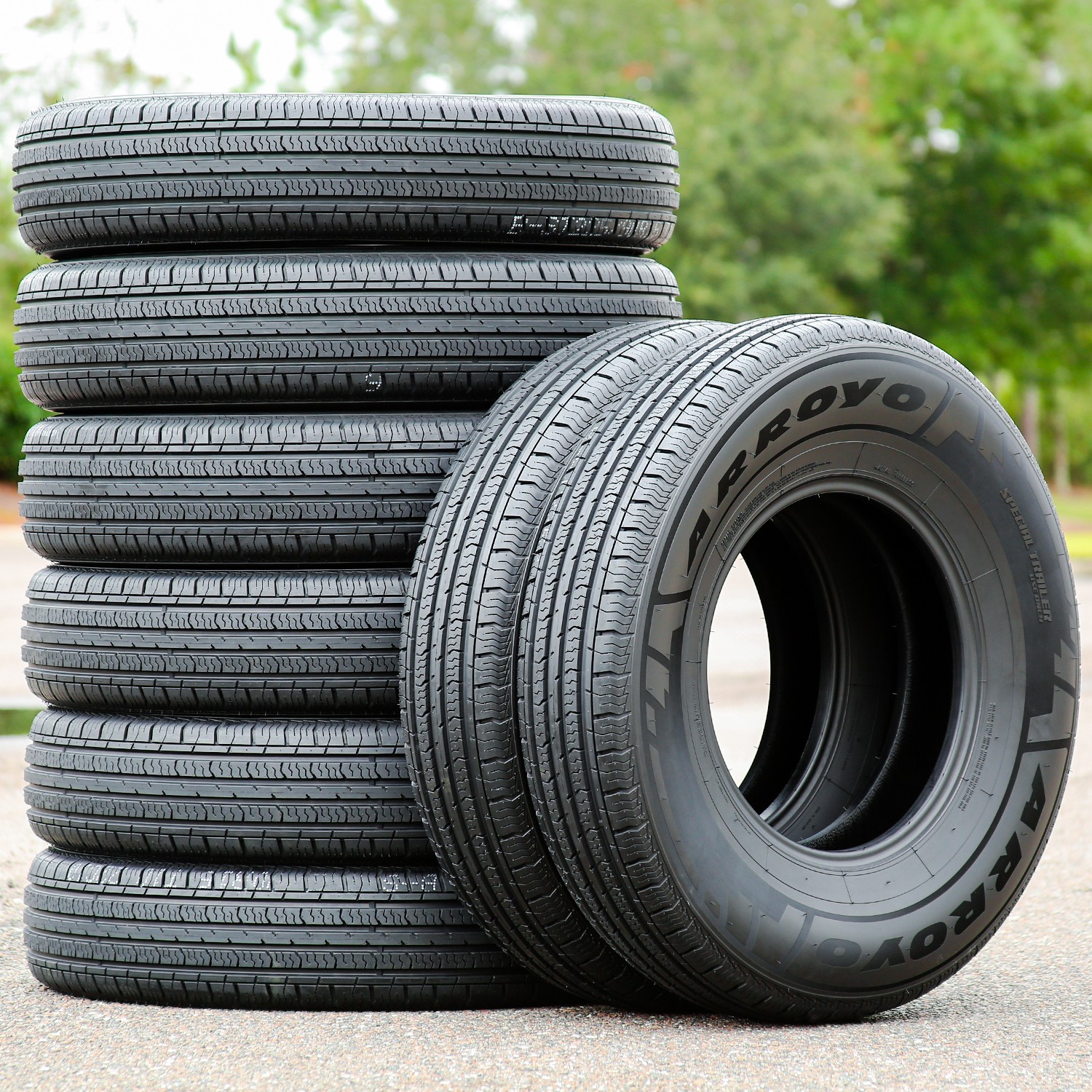 2 Tires Arroyo Special Trailer Semi-Steel ST 205/75R15 Load D 8 Ply Trailer