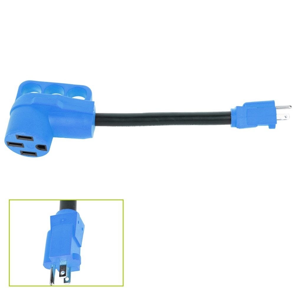 RV Electrical Converter Cord Cable Adapter 15 Amp Male to 50 Amp Female