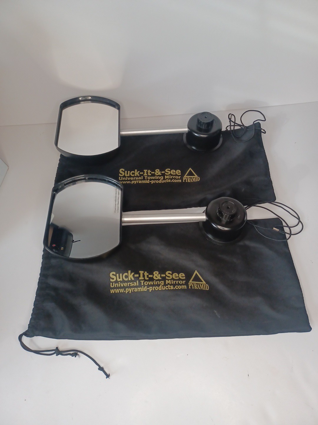 Pair Of Suck It And See Caravan Towing Extension Mirrors Pyramid Universal Fit