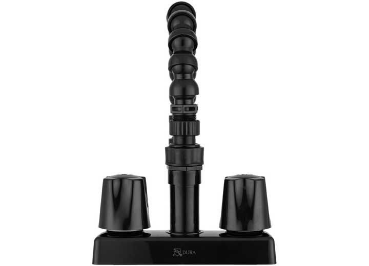 Dura Faucet DF-SA183K-BK RV Exterior Quick Connect Faucet w/Flexible Spout Black