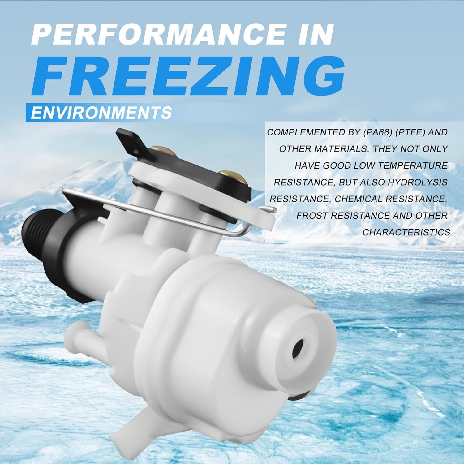 31705 31688 31687 31653 RV Toilet Water Valve kit- Freeze Resistance & Leakage