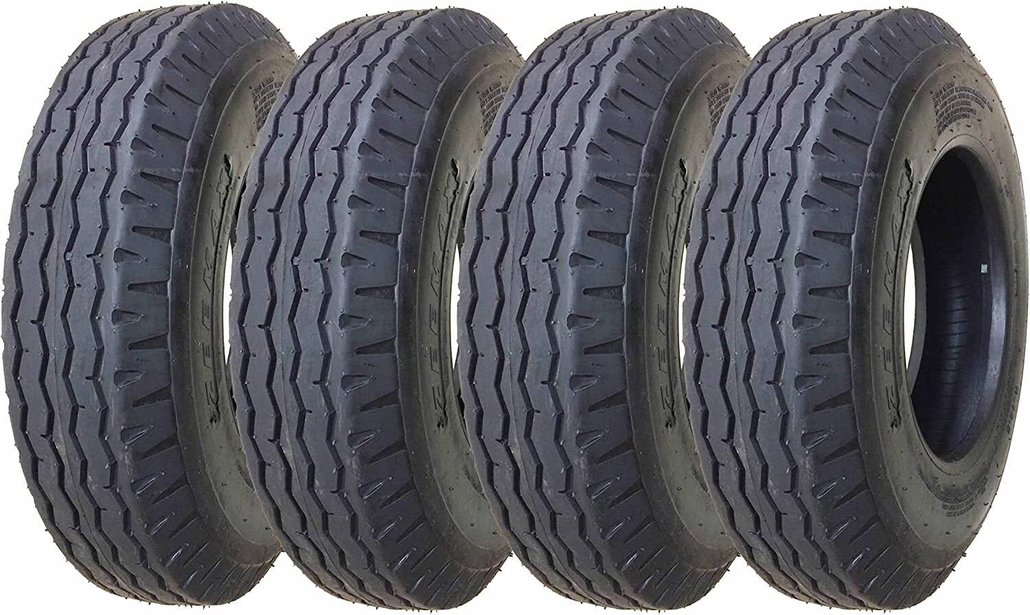 4 ZEEMAX 7-14.5 7×14.5 Trailer Tires Heavy Duty 12 Ply Load Range F