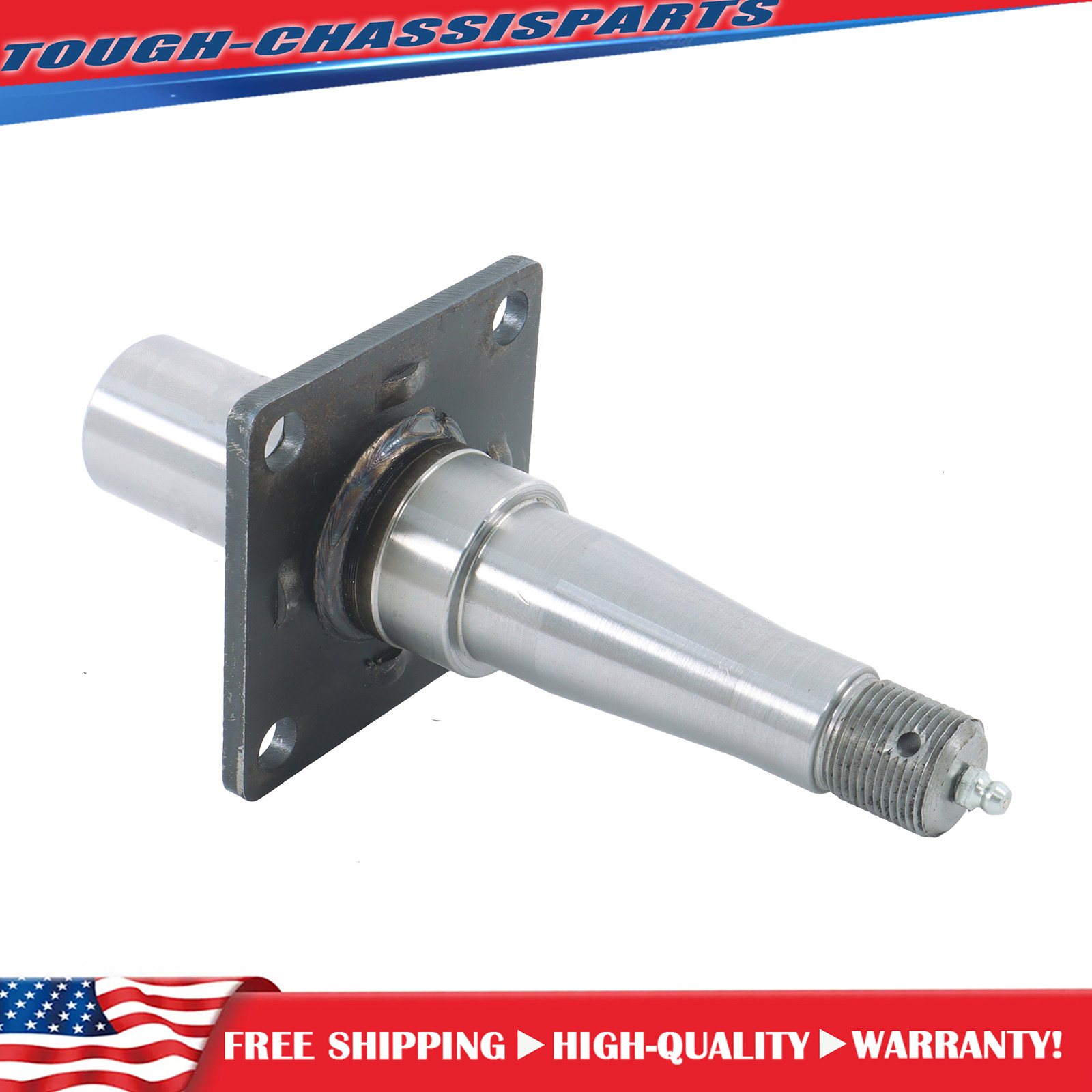 FITS 3500 lb #84 Axle Trailer Spindle Weld On 1 1/2 inch Round with Brake Flange