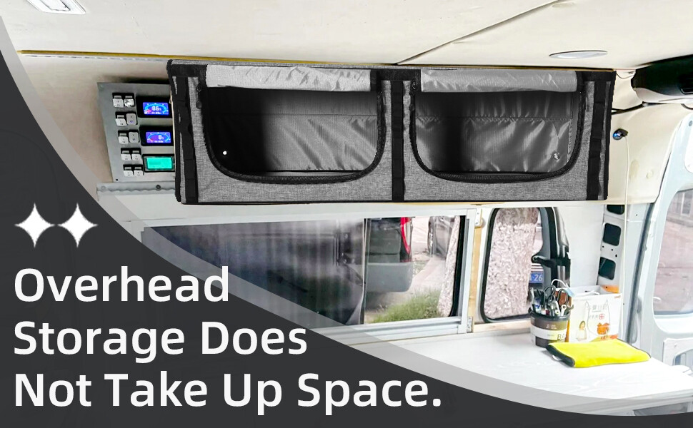 RV Overhead Soft-Sided Storage Cabinet 36″for Benz Sprinter For Transit USSHIP